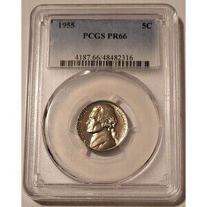 1955 Jefferson Nickel Proof PR66 PCGS